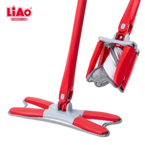 LiAo Wholesale Household X-shape Butterfly Mop 360 Spin Factory Direct Sale Hands-free Flat Mop