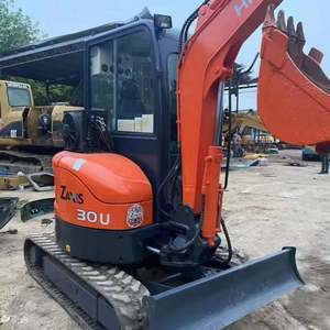 Mini-excavatrice sur chenilles de haute qualité de 3 tonnes, Hitachi 30U d'occasion en stock, mini-excavatrice d'occasion, excavatrice d'occasion - Product Image 1
