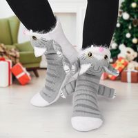 3D Kätzchen Katzen Baumwollsocken für Geburtstag Halloween Thanksgiving Hochzeit Party-Geschenk Geschenktüten-Füller Lustige Neuheit Dekoration