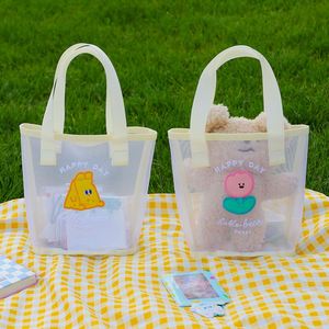 Bolsa de Cosméticos Transparente de PVC con Diseño de Oso, Linda y Portátil, con Logotipo, para Mujer, Ideal para Viajes de Verano, Playa y Almacenamiento Práctico - Product Image 2
