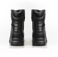 Bottes d'entraînement de combat chaudes en laine d'hiver, bottes en cuir à embout en acier, protection unisexe, forces spéciales, absorption des chocs, antidérapantes