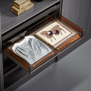 Clothing Organizer Drawer <b>Storage</b> System Adjustable Aluminum Alloy Rectangle Standing Type Neatening <b>Storage</b> DA3105E - Product Image 2