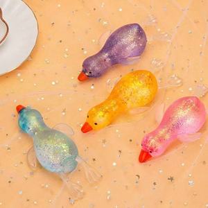 Hot Sale Hines Maltose Glitter Duck TPE Squeeze Toy Slow Rebound Decompression Squishy Sensory <b>Fidget</b> Unisex - Product Image 2