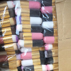 ชุดแปรงแต่งหน้าสองทางแ<span class=keywords><strong>บ</strong></span><span class=keywords><strong>บ</strong></span>กำหนดเองแห้ง & เปียกในสีชมพูสีขาวสีดำเป็นมิตรต่อผิวฉลากส่วนตัว - Product Image 6