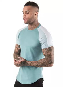 T-shirt pour hommes, modèle vierge avec votre propre Logo imprimé, vente en gros, - Product Image 2