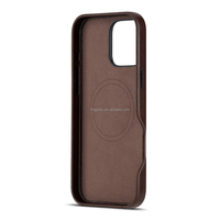 Étui de téléphone en cuir huilé de luxe pour iPhone 16 Pro, rétro vintage, fin, antichoc, protection arrière