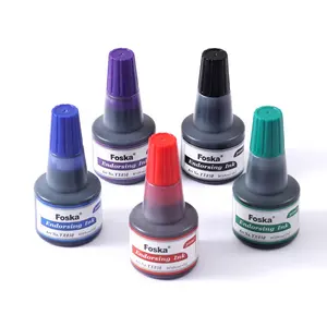 Foska Stamp Pad Ink 360pcs Conforms to EN71 Certification Brights Colors Endorsing Ink 30ml for Stamp Pad