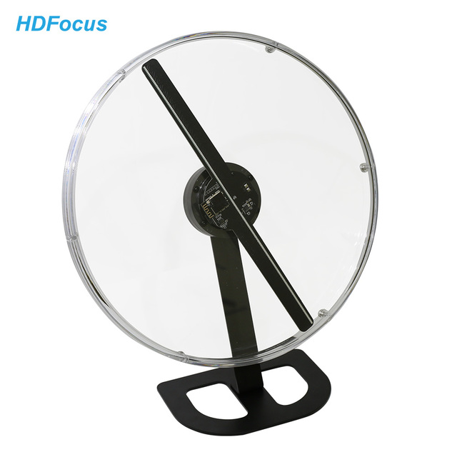 Rechargeable Table Top POV Display Advertising Hologram Projector 3d Led