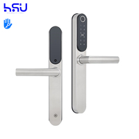 Cerradura Inteligente para Puerta Corredera con Control Wifi, Huella Dactilar Biométrica, Contraseña Digital y Sin Llave Electrónica para Exteriores, Compatible con Tuya
