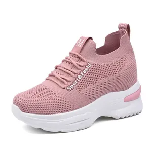 Foreign trade new inside heightening shoes women fly woven casual women's shoes fashion trend walking shoes for women