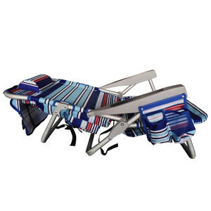 Silla <span class=keywords><strong>de</strong></span> <span class=keywords><strong>playa</strong></span> plegable, mochila plana clásica <span class=keywords><strong>de</strong></span> 5 posiciones personalizable - Product Image 4