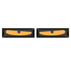 หน้าจอ LED แสดงผลแบบ LED Devil's Eye หน้าจอแบบยืดหยุ่น ควบคุมผ่านแอพ สำหรับติดกระจกรถยนต์ รถบรรทุก - Product Image 1