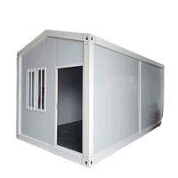 Kit de structure en panneaux sandwich 20ft/40ft pour maison conteneur pliable respirante en kit plat, préfabriquée pour extérieur, style ferme, épaisseur standard