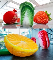 Modèle de plante gonflable personnalisé, fraise, légume, arbre fruitier gonflable géant pour la publicité, la décoration d'événements en plein air et de fêtes