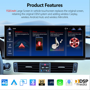 Snapdragon 665 <strong>Android</strong> 14 15.8" Car GPS Navigation for BMW <strong>3</strong> Series E90 E91 E92 E93 CCC Multimedia Player Carplay DSP WIFI - Product Image 3