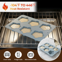 Moule en silicone SILIKOLOVE Factory Winter à 6 cavités en forme de pull, antiadhésif platine LFGB, sans BPA, pour décorations de gâteaux et mousses