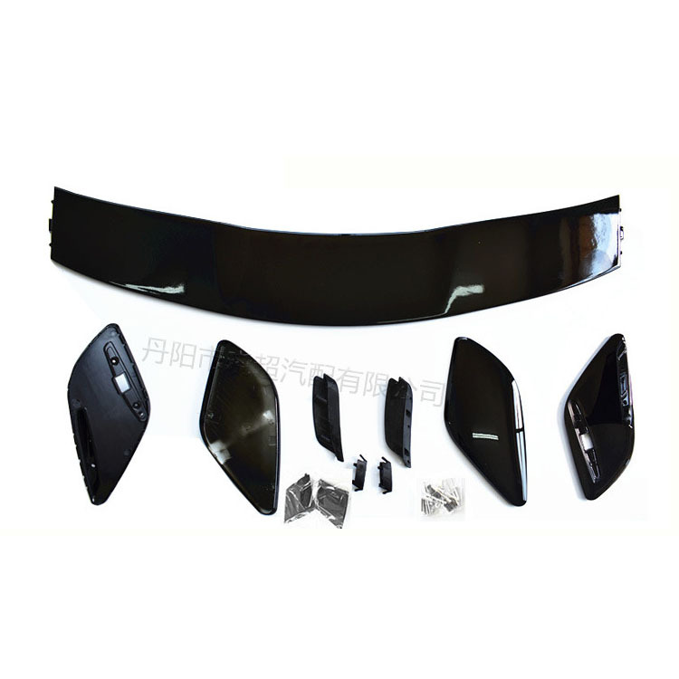 Grado A W176 Negro Brillante con Ribete Rojo