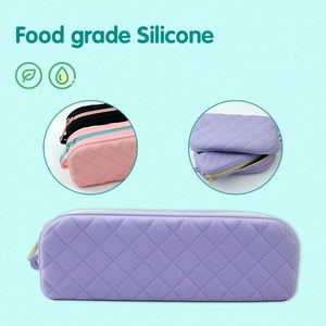 Portable Silicone Storage Bag for Earphones Data Cable Charger Earplugs-Durable Digital Gear <b>Camera</b> Accessory Organizer Zipper - Product Image 4