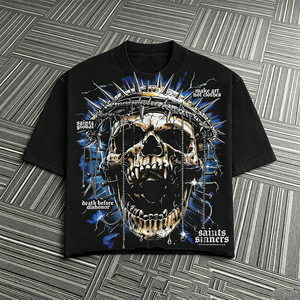 T-shirt Streetwear Personnalisé OEM ODM, T-shirt Graphique DTG Personnalisé, T-shirt Vintage Délavé à l'Acide, T-shirts Personnalisés à Motif 3D, 100% Coton - Product Image 6