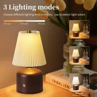 Lampe de table LED à prix avantageux, sans fil, pour chambre à coucher, salon, hôtel, bar, décoration, éclairage, 3 niveaux de luminosité réglable, interrupteur tactile, lampe de chevet