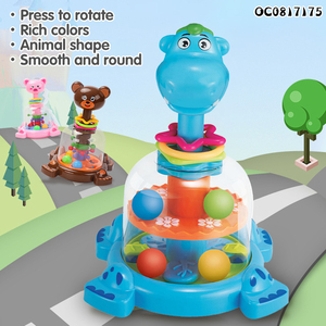 Hippopotame rotatif de dessin animé B/<span class=keywords><strong>O</strong></span> avec balle, jouets pour bébés, jouets et jeux pour bébés, vente en gros - Product Image 3