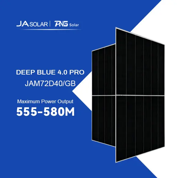 JA bifacial Solarmodule ja Photovoltaik modul 570w 580w n-Typ hoch effiziente Doppelglas-Mono-Solarzellen