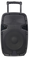 Accuracy Pro Audio PML12AVH Altavoz Activo Recargable de 100W y 12 Pulgadas para Karaoke con 2 Micrófonos Inalámbricos VHF