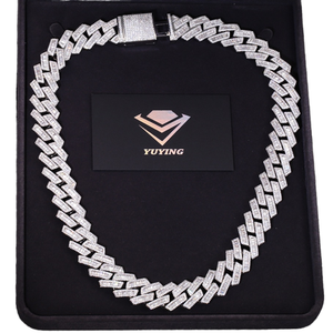 Custom Design 16mm <b>Name</b> Necklace Iced Baguette VVS Moissanite Cuban Link <b>Chain</b> Silver Plated 925 Sterling Silver Hip Hop Style - Product Image 1