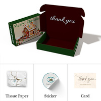 Vente en gros usine Nouveau design Taille personnalisée Logo Style Nouvel An Cadeau de Noël Dossiers ondulés Gaufrage Biodégradable
