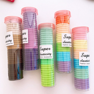 30 pièces d'élastiques à cheveux de couleur bonbon, élastiques à cheveux en tissu éponge très élastiques, sans dommage pour les cheveux, pour filles, <span class=keywords><strong>accessoires</strong></span> de coiffure de base pour tresses - Product Image 3