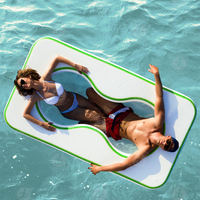 Nueva forma, precio barato, piscina, hamaca de agua inflable, cama flotante de Pvc, salón de natación, silla de piscina, hamaca de agua para uso de dos personas