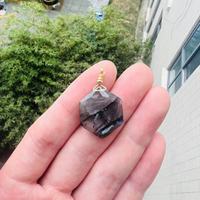 Cristaux naturels de haute qualité pendentif polyèdre coloré labradorite pendentif collier de pierres précieuses
