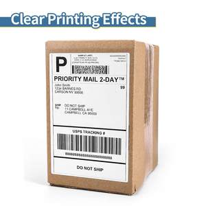 Phomemo Taille 4x6 ''Étiquettes D'expédition FanFold Papier 241BT 246S D520 DYMO 4XL Zebra <span class=keywords><strong>Munbyn</strong></span> pour LOGO Barcode - Product Image 6