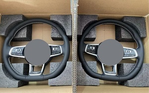 Volant en cuir pour VW <span class=keywords><strong>Golf</strong></span> MK4-MK8 Polo R Passat GTI/GTD/<span class=keywords><strong>GTE</strong></span>/R-Line Modèles 2011-2016 Moteurs <span class=keywords><strong>4</strong></span>/6 cylindres - Product Image 4