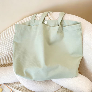 Sacs fourre-tout sportifs en toile de coton surdimensionnés avec logo personnalisé, durables, réutilisables, grands sacs de courses en toile pour le yoga et le pilates - Product Image 2