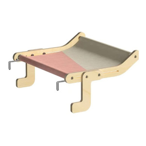 <b>Cat</b> Wooden Hammock Bed 47x38x21cm For Indoor Outdoor Use With Soft Pad For <b>Cats</b> - Product Image 5