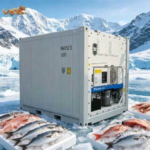 Chambre froide réfrigérée en mousse PU de <span class=keywords><strong>10</strong></span> <span class=keywords><strong>pieds</strong></span> avec unité de refroidissement Daikin pour le transport et le stockage en chaîne du froid - Product Image 1