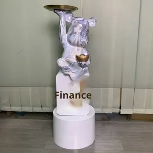 Oso Violento de Resina para Decoración de Suelo, Grande, para Recepción, Sala de Estar, Hogar, Regalo de Inauguración, Obsequio de Bienvenida, Atrae <span class=keywords><strong>la</strong></span> Riqueza y <span class=keywords><strong>la</strong></span> Buena Fortuna - Product Image 6