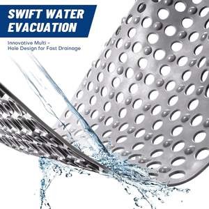 Alfombrilla de TPE de secado rápido, antideslizante, lavable, para baño y ducha, porosa, con ventosas, que retiene el agua. - Product Image 6
