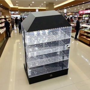 Vitrine portable en acrylique écologique avec serrure – Boîte en acrylique transparente pour la vente au <span class=keywords><strong>d</strong></span>étail et l'usage domestique, idéale pour le rangement de objets de collection et de valeur - Product Image 5