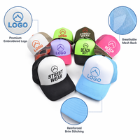 Gorra Trucker de Espuma Personalizada con Sublimación, Impresión 3D, Diseño de 5 Paneles, Parche Aplicado, Deportiva, Transpirable para Exteriores