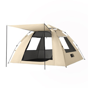 Carpa de Camping Extensible Explorer 205x145x125cm para 6-8 Personas, Apertura Automática Rápida, Impermeable, Portátil, Color Caqui, para las Cuatro Estaciones - Product Image 3