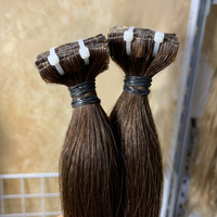 Extensions de cheveux invisibles à la kératine, cheveux vierges vietnamiens, double épaisseur, pointes pleines, micro-liens, toutes couleurs, prêtes à la permanente