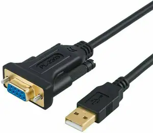 Cable serie RS485 RS232 PL2303 Db9, de buena calidad, a USB, cámaras chapadas en oro, DB 9 a puerto USB e, Serie de interfaz TTL