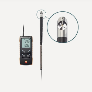 เครื่องวัดความเร็วลมแบบดิจิตอล Testo 416 0563 0416 ของเยอรมนี หัววัดขนาด 16 มม. สำหรับวัดความเร็วลมและปริมาณการไหลของอากาศ - Product Image 1
