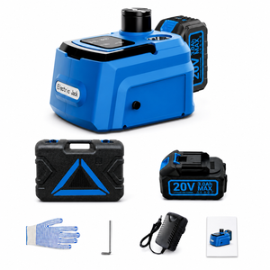 Martinetto Idraulico Senza Fili 20V a Batteria al Litio da 5 Tonnellate con Luce LED per Sollevamento Auto d'Emergenza Stradale - Product Image 1
