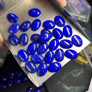Bán Buôn Tự Nhiên Lapis Lazuli Đá Oval Flat Lại Cabochon Hạt - Product Image 4