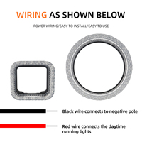 Projecteur LED RGB 5D en cristal de 1,5 pouce avec commande par application Kevanly, aluminium haute luminosité, feux de jour Angel Eye DRL pour voiture