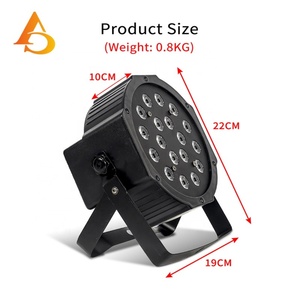 18 Luces LED RGB para DJ, Luces LED de Plástico para Escenarios, Eventos y Espectáculos - Product Image 5