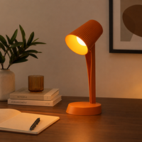 Lampe de table LED rechargeable moderne, lampe de bureau portable détachable, 3 modes de couleur, gradation progressive pour chambre à coucher, maison, bureau